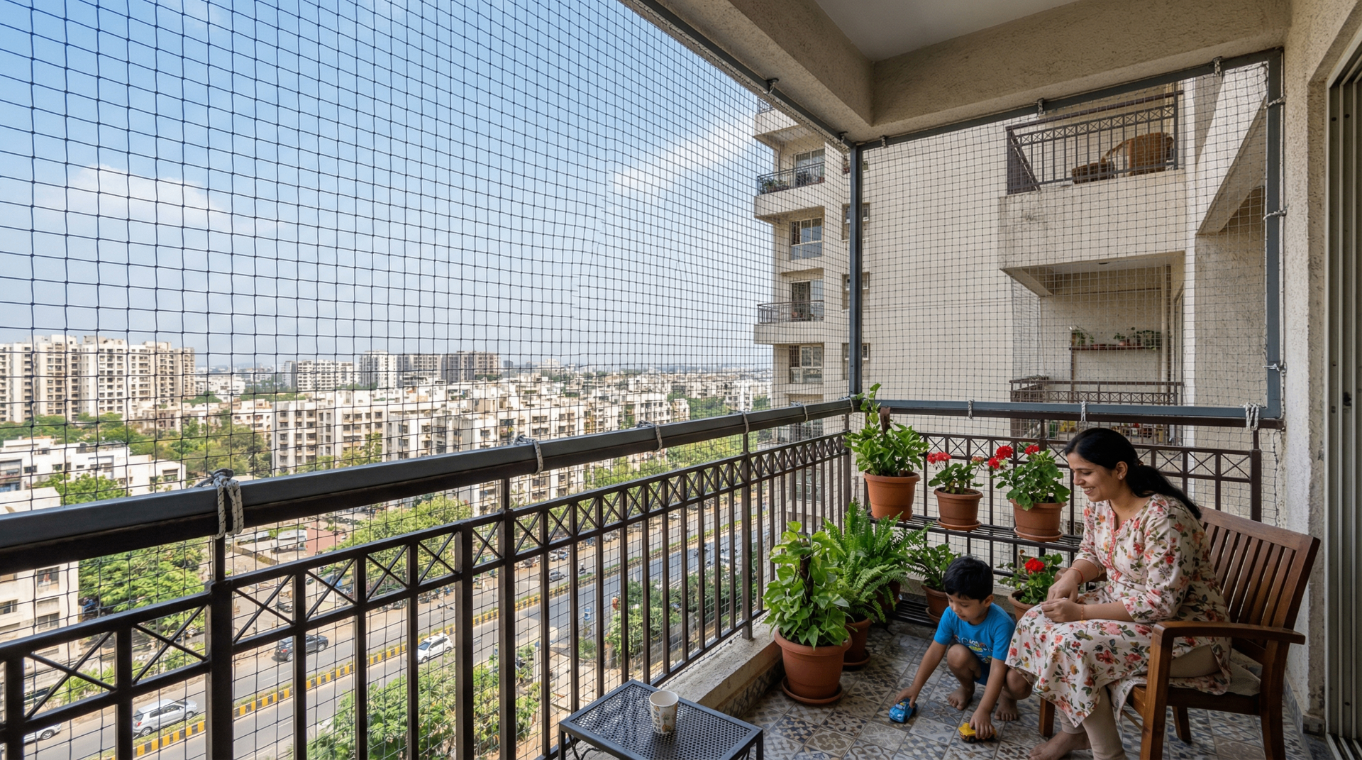 Grill Balcony Safety Nets